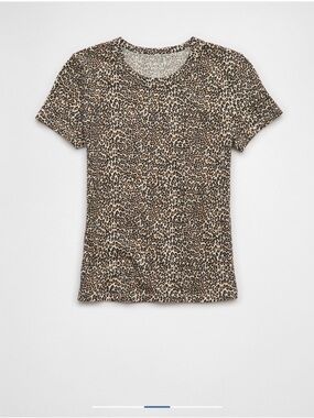 American Eagle Women's Hey Baby T-Shirt Medium Brown Color Size L